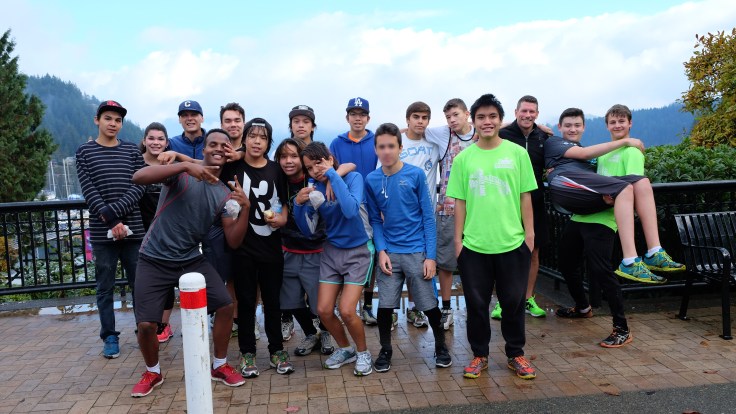 Post-run group shot finding them still looking fresh.